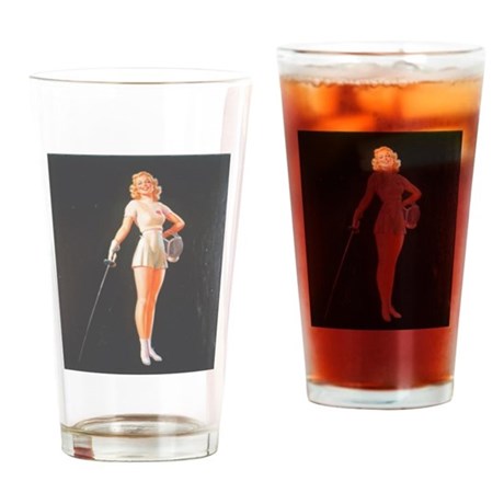 vintage_fencing_pinup_girl_2_drinking_glass